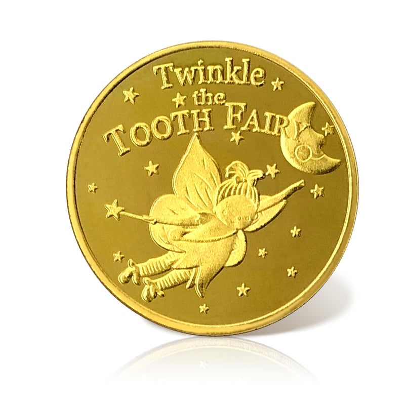 NLR FUN NLR Tooth Fairy Coins [4 pcs] Tooth Fairy Golden Coins Experience for The Lost Tooth Kids - Image 2